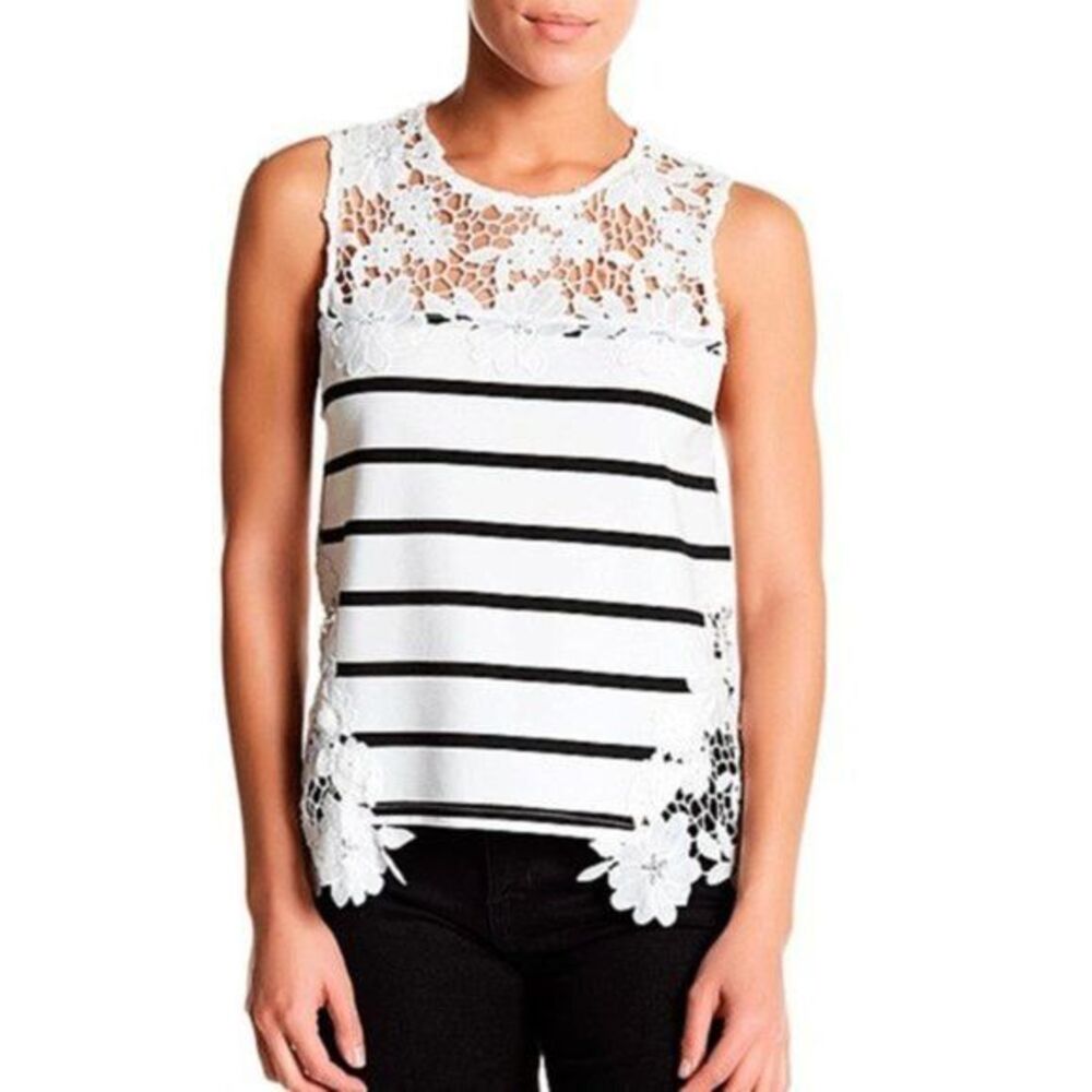 Endless Rose Crochet Lace Sleeveless Top Size S